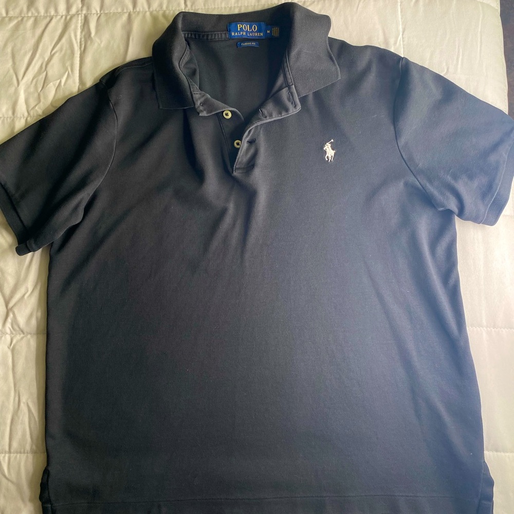 Polo Ralph Lauren Black Polo Shirt Classic Fit
